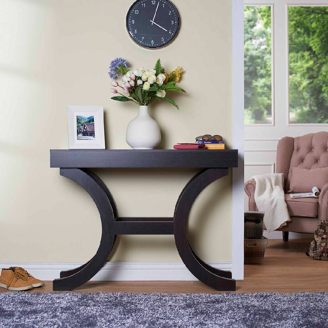 Italian Symmetrical Curve Console Table Home Furniture Modern Style Console Table