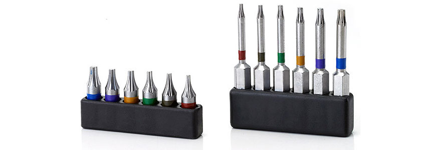bits of Hex, Torx, Torx Plux, H2, H3, H4, TX6, TX7, TX8, TX9, TX10, TX15, TX20, TX25, 6IP, 7IP, 8IP, 9IP, 10IP, 15IP, 20IP, 25IP
User friendly for CNC cutting tool of machining, turning and milling.
(TORX® and TORX PLUS® both are registered trademarks of Acument global technologies LLC.)