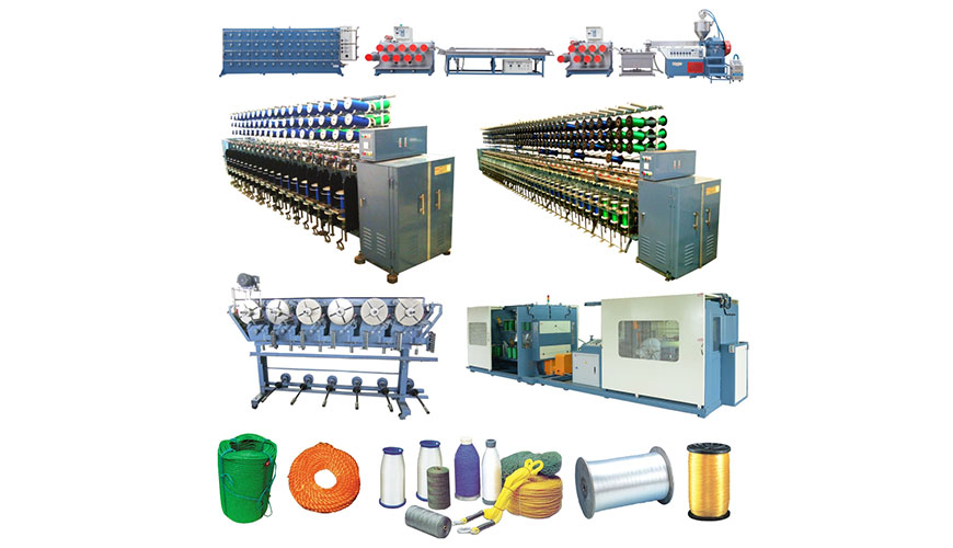 PE / PP Monofilament Rope Production Line Plastic Processing