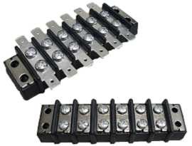 TBD-315XXCP Series Panel Mounted Electric Double Row Barrier Terminal Strips - TBD-31506CP Panel Mounted Electric Double Row Barrier Terminal Strips