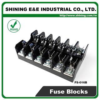 Khối nhiệt phụ FS-016B 600V 10A 6 đường Midget Fuse Block