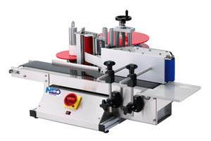 جولة زجاجة مستديرة Labeler