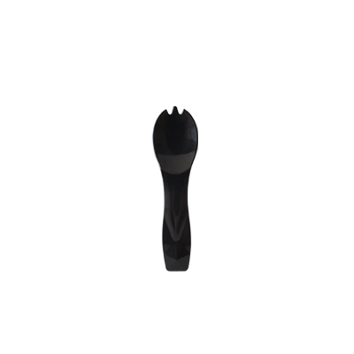 Black Mini Ice Cream Spoon - Little black spoon for ice cream