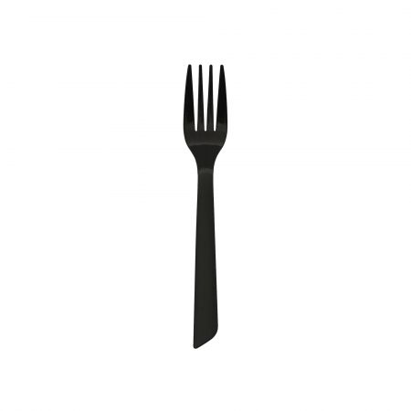 Hot Food Fork Black Color - Black Plastic Fork