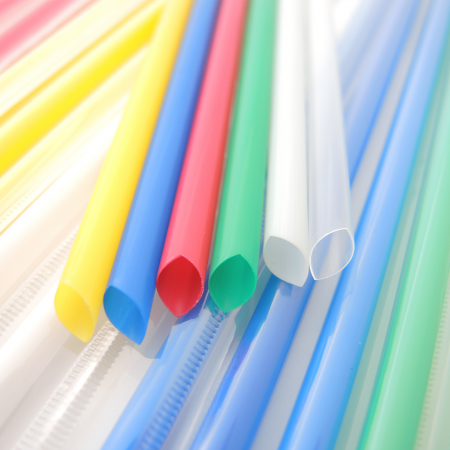 D:6mm Plastic Piercing Straw(L:18cm) - D:6mm Plastic Piercing Straw