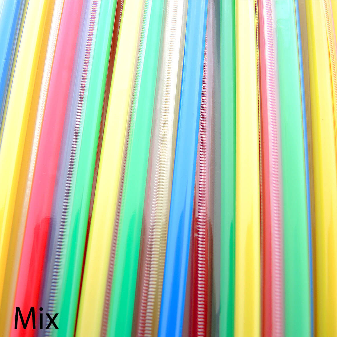 D 6mm Straw Fleksibel Plastik Reka Bentuk Kain Plastik 