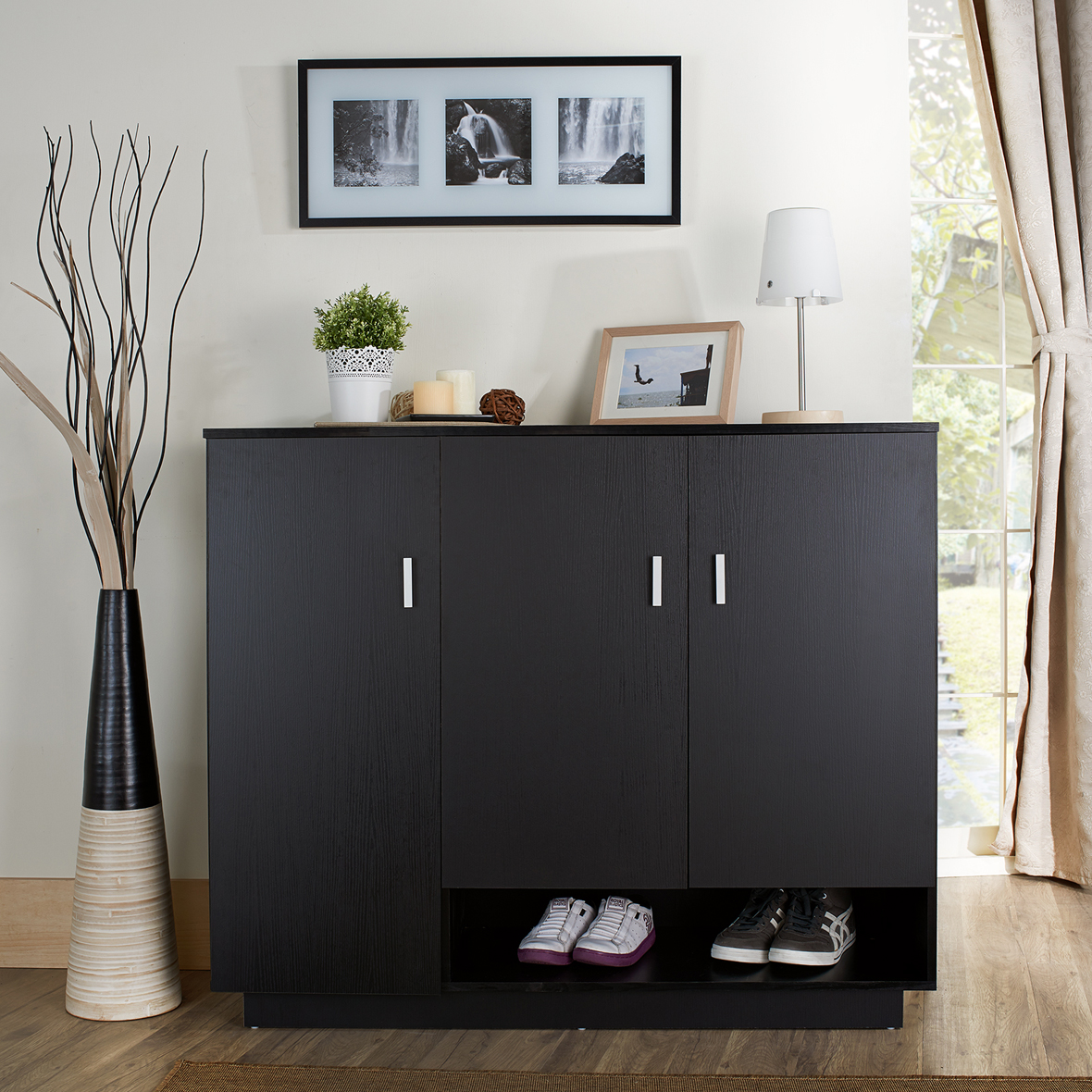 Rectangular Low Key Luxury Shoes Cabinet Supply One Stop Eco