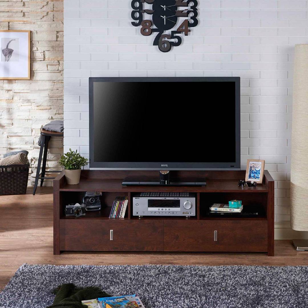 1.4m Retro Style Simple TV Cabinet | Wooden Bedroom Dressing Table ...