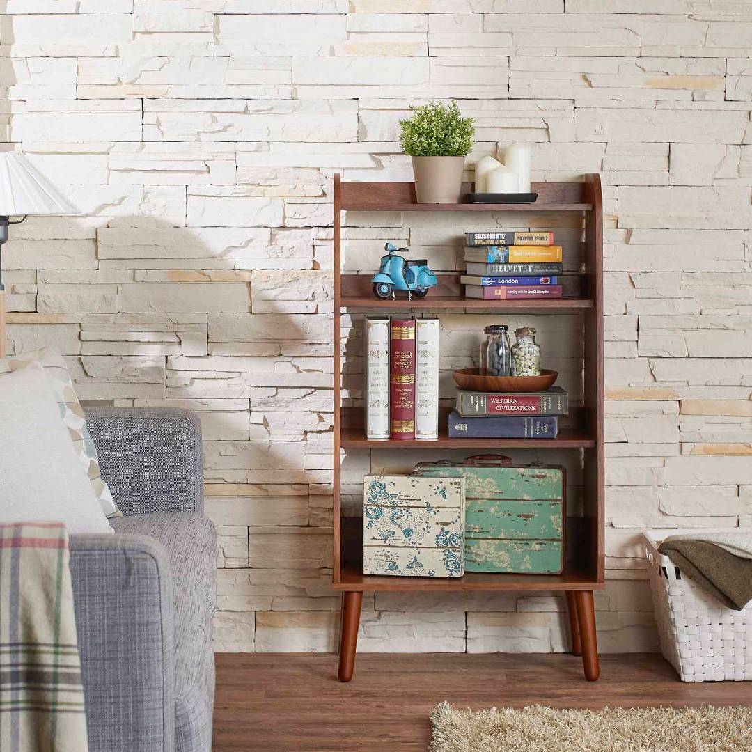 Japanese Style Retro Bookcase Supply One Stop Eco Friendly