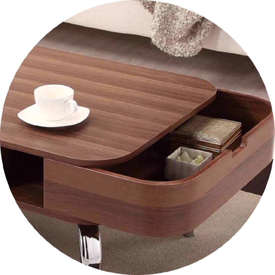 Light Walnut Coffee Table Safe Green Furniture Supplier Slicethinner