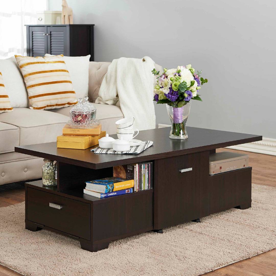 Mobile Storage Coffee Table Safe Green Furniture Supplier Slicethinner