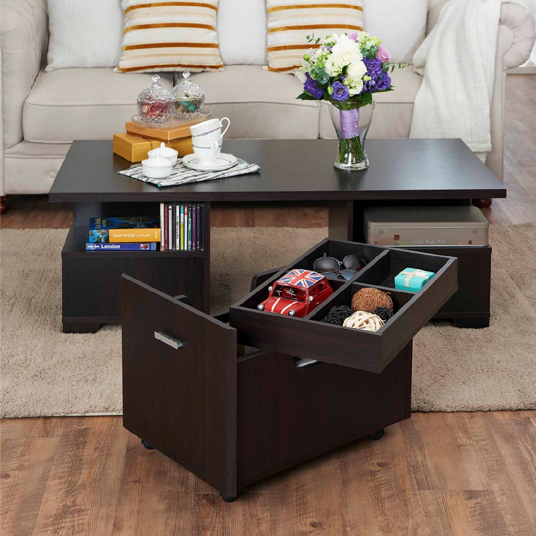 Mobile Storage Coffee Table Safe Green Furniture Supplier Slicethinner