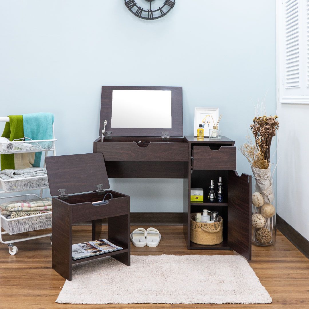 Composite Lift Mirror Storage Vanity Table Chair Research Development Production Slicethinner