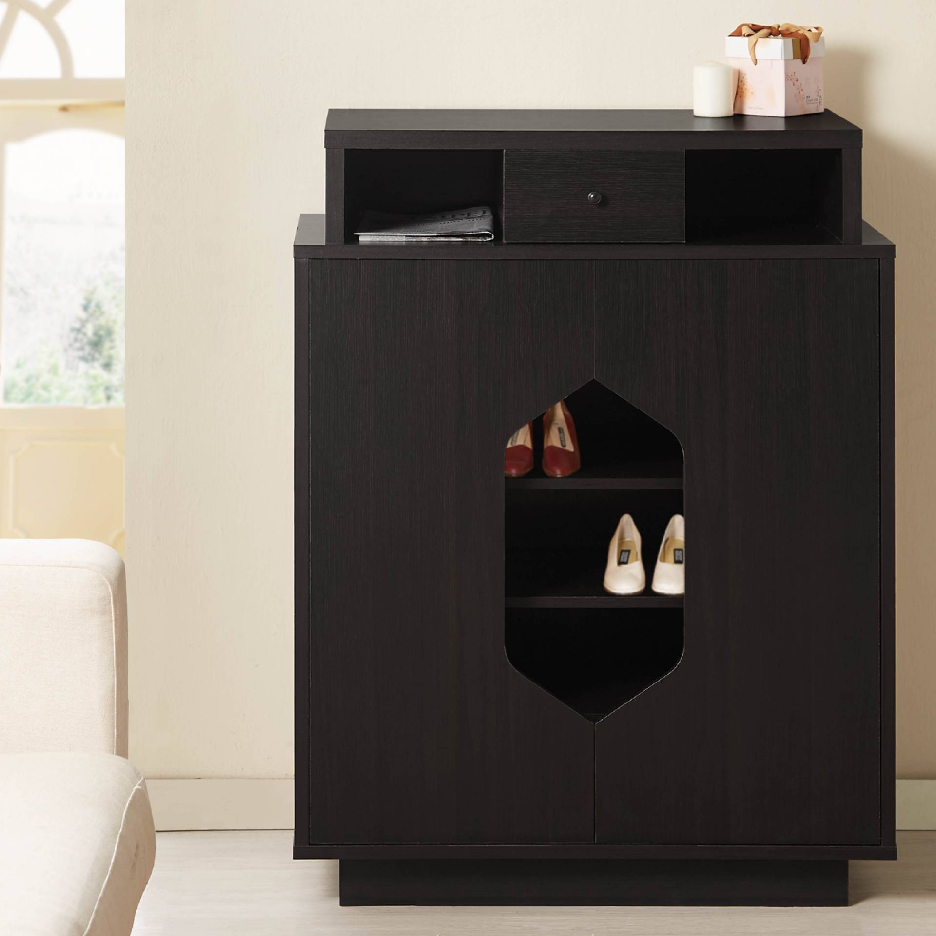 Retro Open Space Shoes Cabinet Supply One Stop Eco Friendly