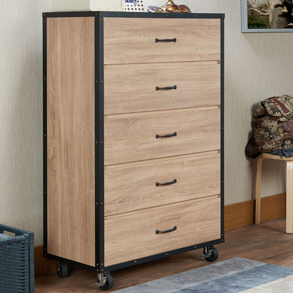 5 Layers Storage Cabinet With Wooden Veneer Style Supply One Stop