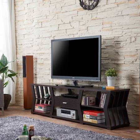 Supporto TV pratico da 1,8 m di senso moderno - Porta TV in stile clessidra.