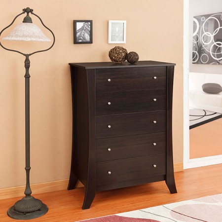 Curl big capacity drawer chest - Five Cupboard, Curve Modeling, Living Room, Bedroom, Lamp.