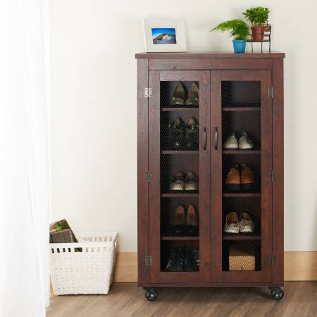 Industrial Wind Mobile Shoes Cabinet