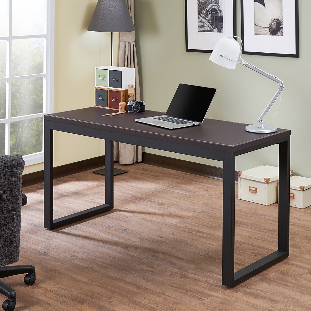 Imitation Leather Texture Office Table | Safe & Green Furniture