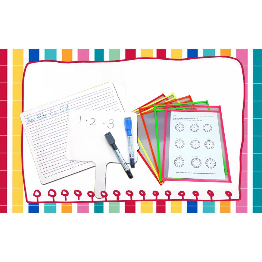 Dry erase pockets - available to multiply using for different users in office, school, factory, and home.