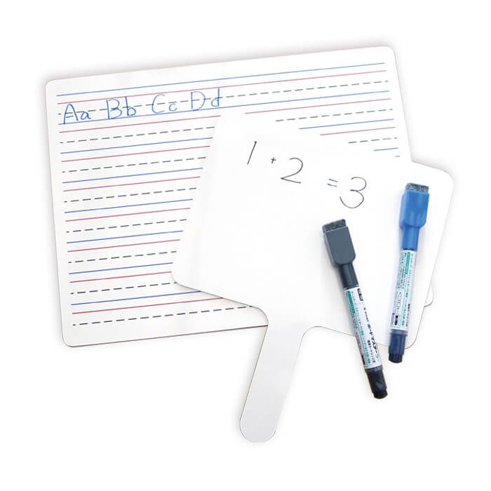 Dry Erase Paddle Board - The dry erase paddle board is made of double-sided, laminated MDF. Write and wipe become more easily and eco-friendly.