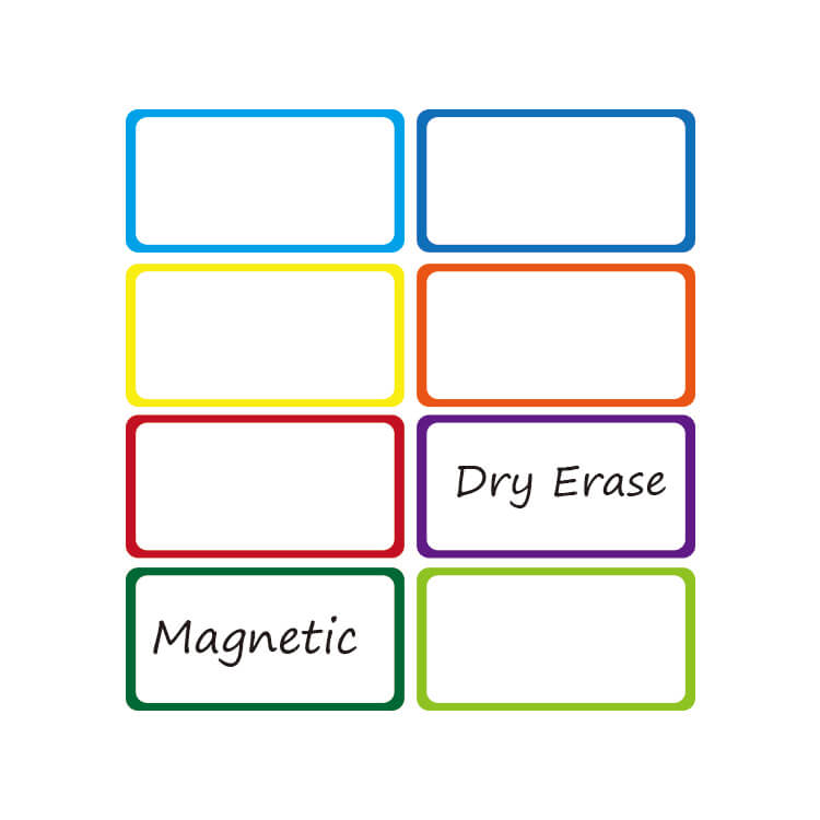Magnetic Dry Erase Label - Multicolour Magnetic Label Holders ...