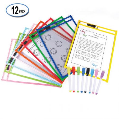 8.5"x11" Dry Erase Pocket - Dry erase folder can affordable alternatives to expensive high-tech devices