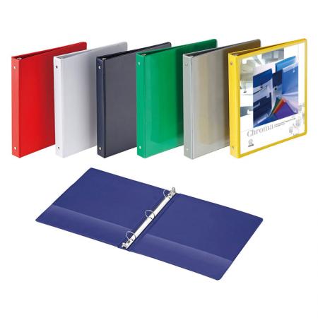Vinyl Front View Ring Binder - Outside pockets for individual design.