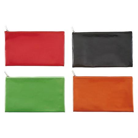 PU Pencil Pouch - Zipper pencil pouches are made of waterproof soft PU leather.
