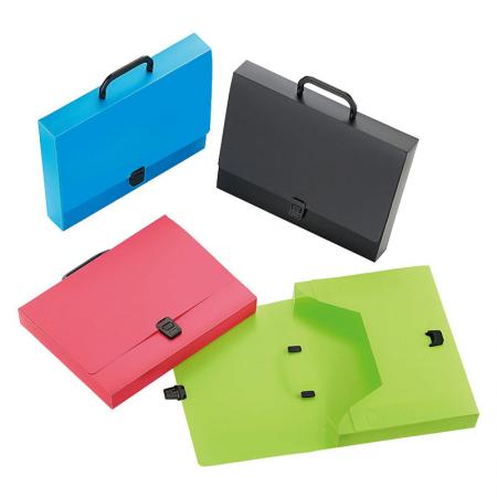 Document Case with Handle - Strong touch lock flap keeps contents safely and securely.