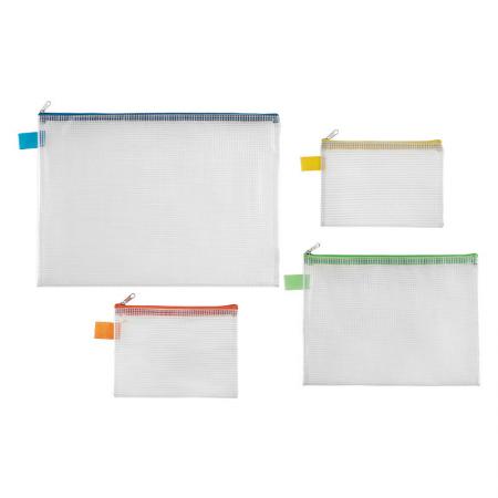 Mesh Bag - Zipper file bags with large capacity, a good choice for travelling storage.