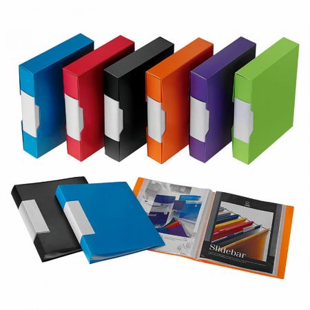 Keji Display Book A4 20 Pocket Refillable Clear and Black