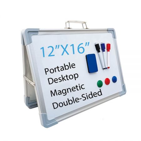 Portable Dry Erase Whiteboard - This desktop and portable dry erase whiteboard is great for home, classroom, and office.