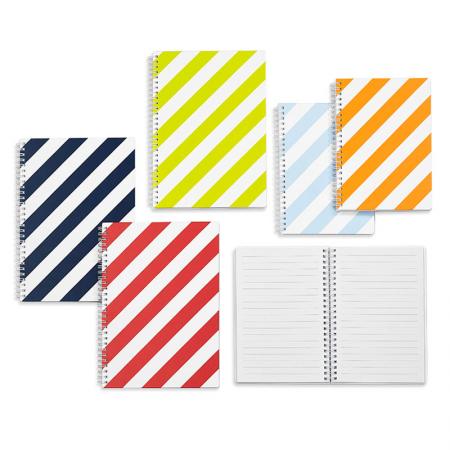 Hard Cover B5 Sprial Notebook - LE Stripe HardCover Sprial Notebook B5