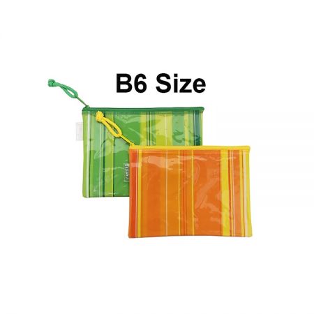 B6 Size Zip Lock Plastic Pouch - Ideal for stationery, mobile phone, pencil, cosmetics and personal belongs... etc storage purpose.