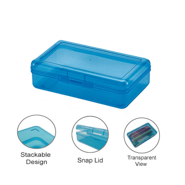 Plastic Pencil Box School Supply Customized Color Hard Plastic Pencil