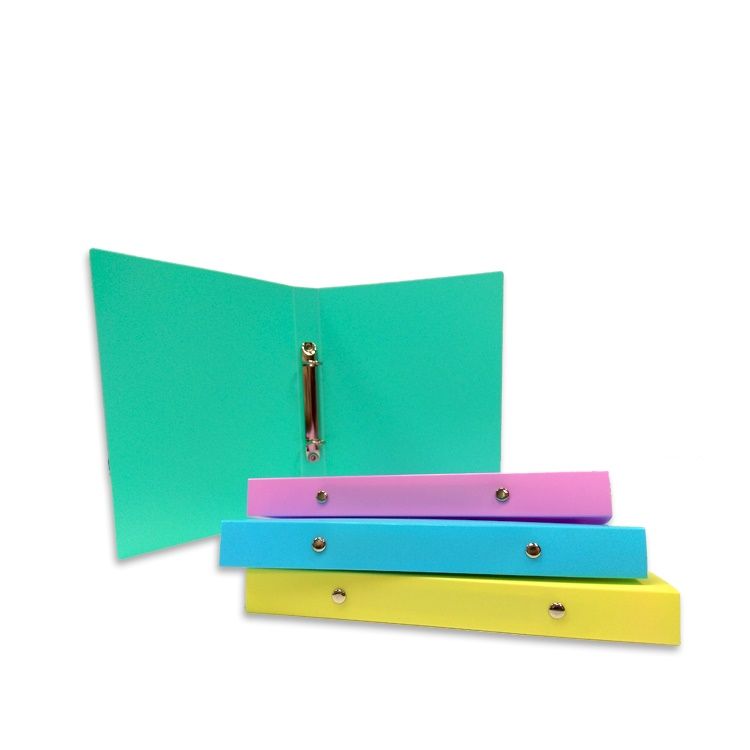 Customized A5 Ring Binder Mesh Zipper Pocket Office Supplies