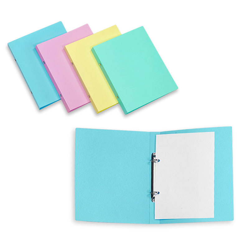 Customized A5 Ring Binder Mesh Zipper Pocket Office Supplies Manufacturer Leos'