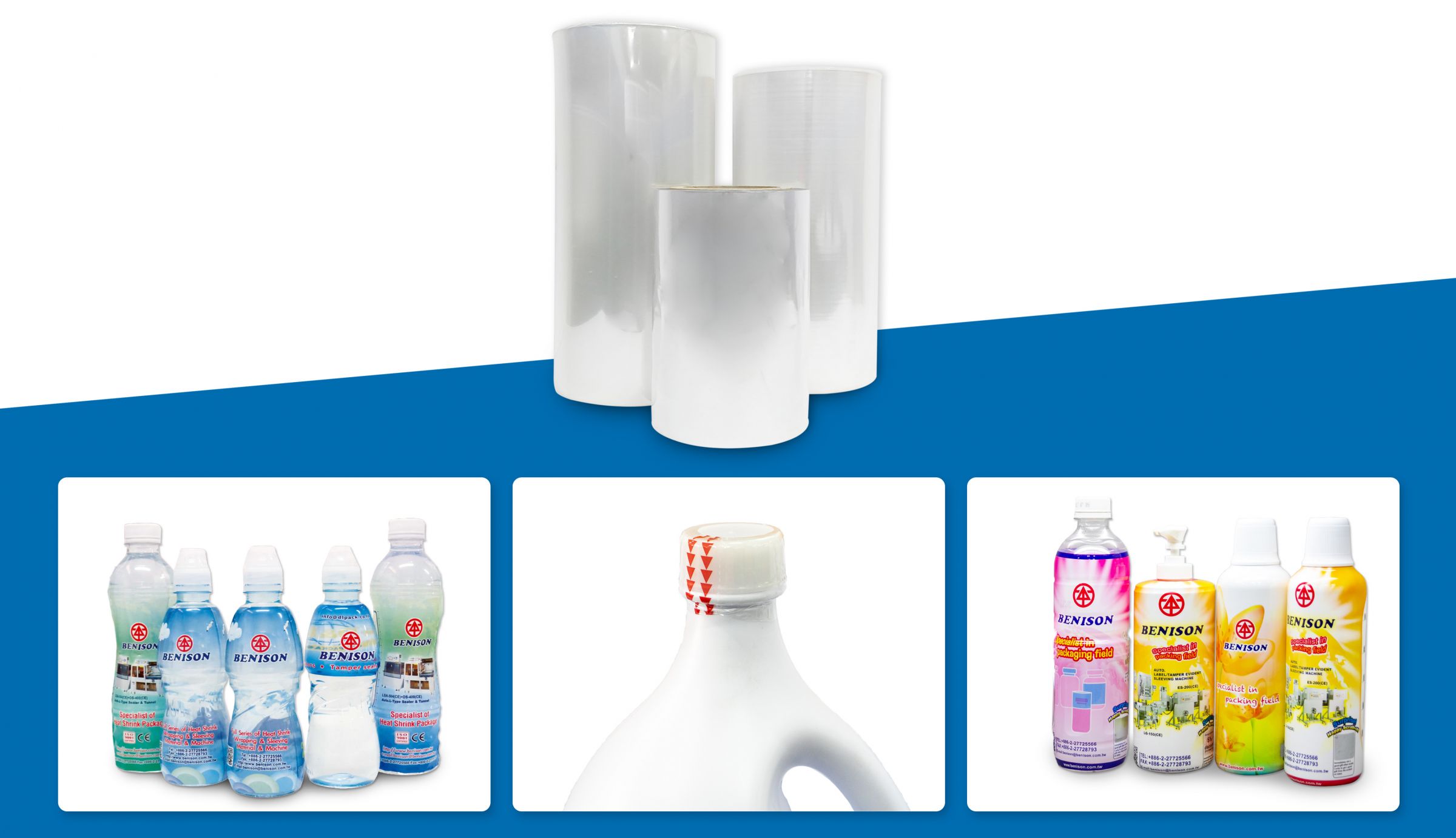 PET Shrink Film Heat Shrink Packaging Machines Manufacturer Benison