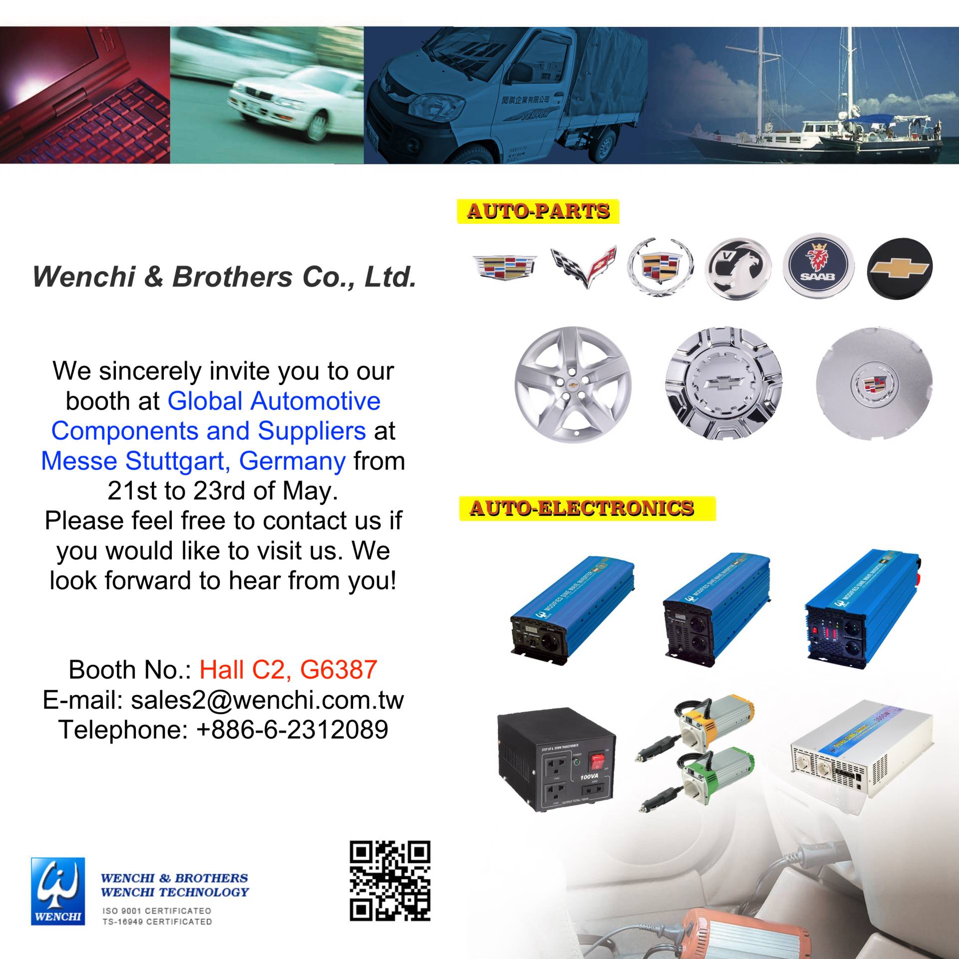 Wenchi Brothers Is A Professional Manufacturer And Exporter Of Dc Ac Inverter Dc Dc Converter Battery Charger Battery Tester Auto Parts Emblems Logo Auto Exterior Interior Parts Wenchi Brothers Co