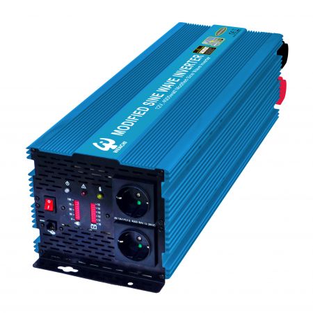 Onduleur de puissance à onde sinusoïdale modifiée PWM 4000 W, 12 V DC à 220 V AC - WENCHIOnduleur de puissance à onde sinusoïdale modifiée PWM 4000 W