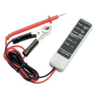 12V BATTERY TESTER - BIG CLAMP with A PROBE - Battery Tester OBTC2