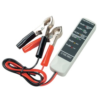 12V BATTERY TESTER - TWO CLAMPS - Battery Tester OBTC3