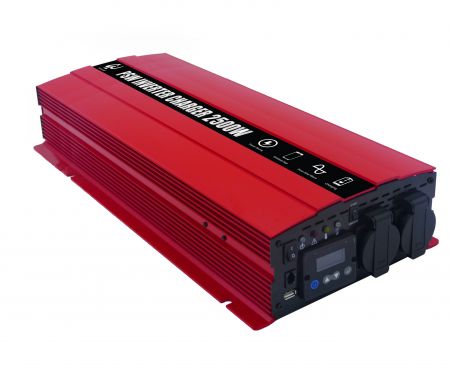 2500W LCD PURE SINE WAVE POWER INVERTER 220V with CHARGER 12V30A or 24V15A - PSW Inverter Charger2000W