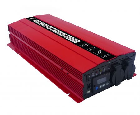 3000W LCD PURE SINE WAVE POWER INVERTER 220V with CHARGER 12V30A or 24V15A - PSW Inverter Charger3000W