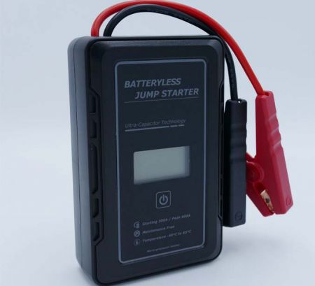 12V300A LCD DISPLAY ULTRACAPACITOR JUMP STARTER - Wenchi UltraCapacitor Jump Starter 300 Amp