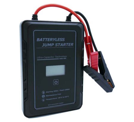 12V500A LCD DISPLAY ULTRACAPACITOR JUMP STARTER - Wenchi UltraCapacitor Jump Starter 500 Amp