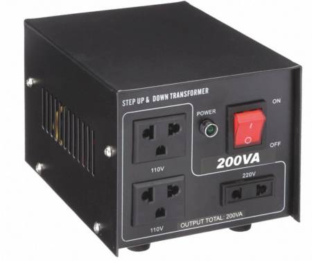 AC110V/220V→AC220V/110V変圧器-200VA - 聞祺200VA 昇圧および降圧 110V-220V から 220V-110V 電圧安定化コンバータ