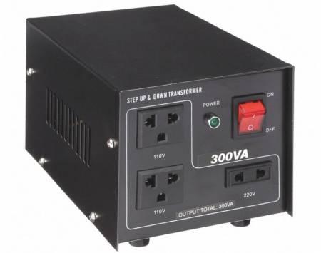 110V/220V AC から 220V/110V AC 変圧器 - 300VA - 聞祺300VA 昇圧降圧 110V-220V から 220V-110V レギュレータコンバータ