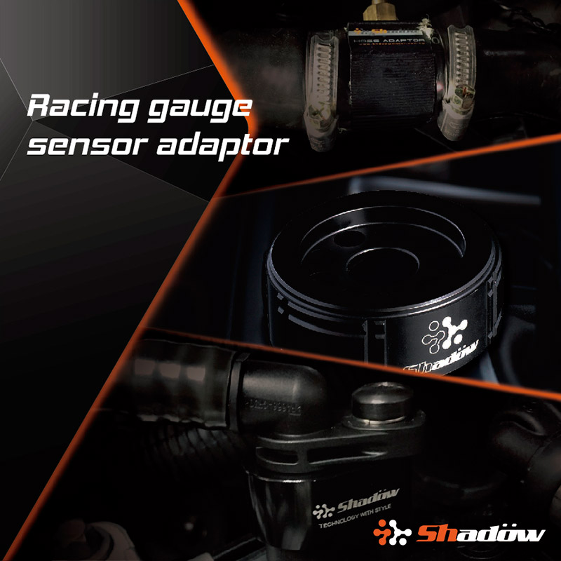 Sensor adaptor is especially for vehicles to install the racing gauge.